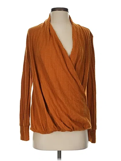 Pre-owned Maeve By Anthropologie Cardigan Sweater In Brown
