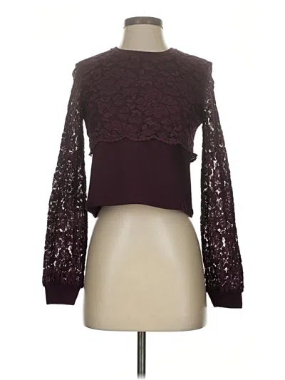 Pre-owned Maeve By Anthropologie Cardigan Sweater In Burgundy