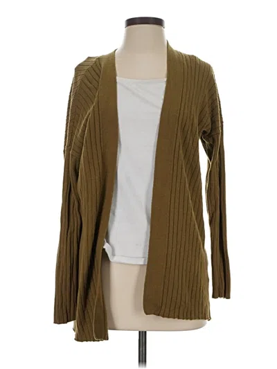 Pre-owned Maeve By Anthropologie Cardigan Sweater In Tan