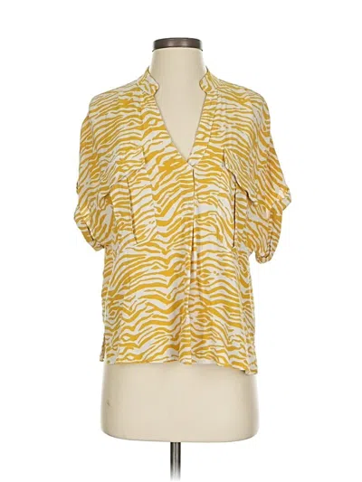 Pre-owned Maeve By Anthropologie Cardigan Sweater In Yellow