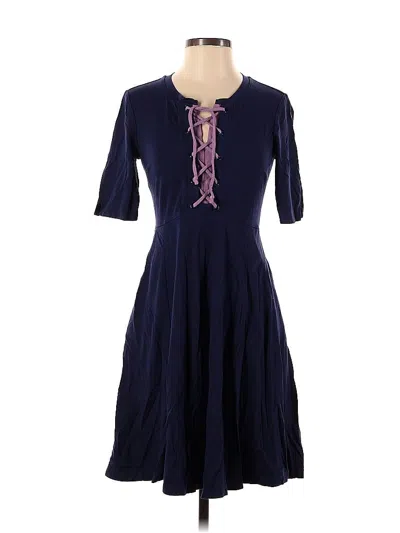 Pre-owned Maeve By Anthropologie Casual Dress In Blue