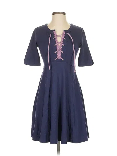 Pre-owned Maeve By Anthropologie Casual Dress In Blue
