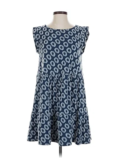 Pre-owned Maeve By Anthropologie Casual Dress In Blue