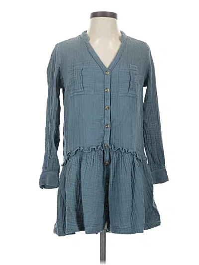 Pre-owned Maeve By Anthropologie Casual Dress In Blue
