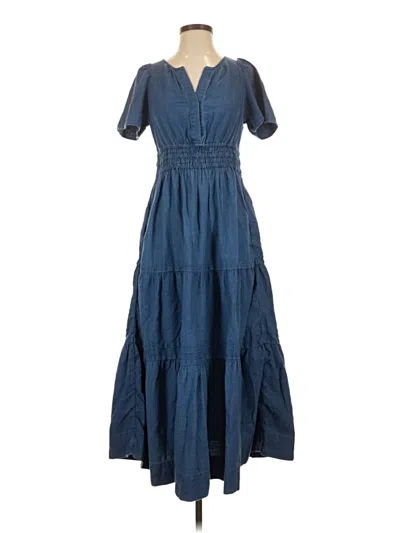 Pre-owned Maeve By Anthropologie Casual Dress In Blue
