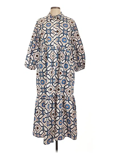 Pre-owned Maeve By Anthropologie Casual Dress In Blue