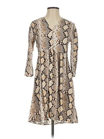 Pre-owned Maeve By Anthropologie Casual Dress In Brown