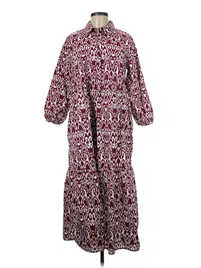 Pre-owned Maeve By Anthropologie Casual Dress In Burgundy
