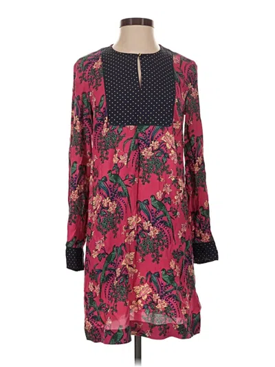 Pre-owned Maeve By Anthropologie Casual Dress In Burgundy