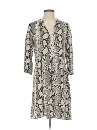 Pre-owned Maeve By Anthropologie Casual Dress In Gray