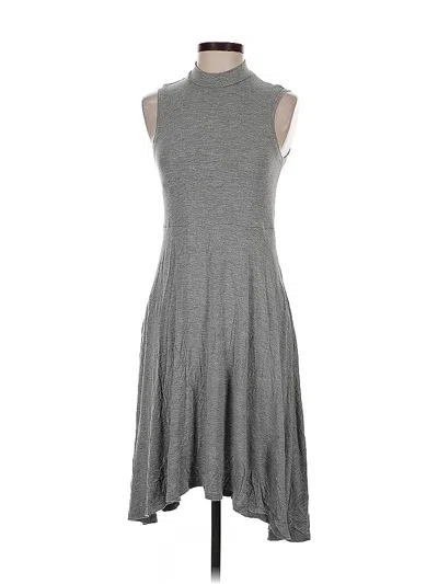 Pre-owned Maeve By Anthropologie Casual Dress In Gray