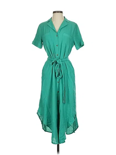 Pre-owned Maeve By Anthropologie Casual Dress In Green
