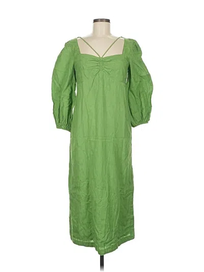 Pre-owned Maeve By Anthropologie Casual Dress In Green