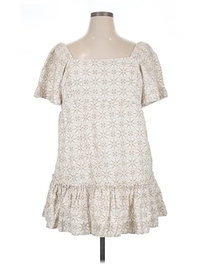 Pre-owned Maeve By Anthropologie Casual Dress In Ivory