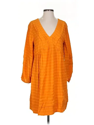 Pre-owned Maeve By Anthropologie Casual Dress In Orange