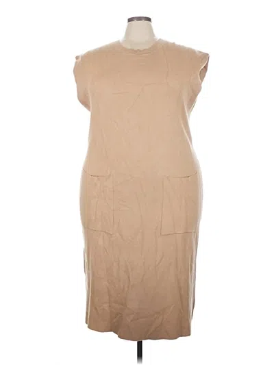 Pre-owned Maeve By Anthropologie Casual Dress In Tan