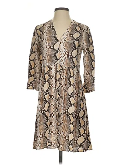 Pre-owned Maeve By Anthropologie Casual Dress In Tan