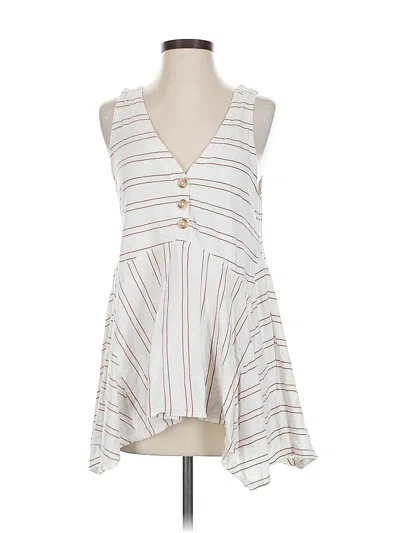 Pre-owned Maeve By Anthropologie Casual Dress In White