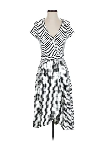 Pre-owned Maeve By Anthropologie Casual Dress In White