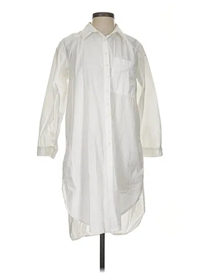 Pre-owned Maeve By Anthropologie Casual Dress In White