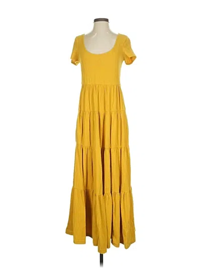 Pre-owned Maeve By Anthropologie Casual Dress In Yellow