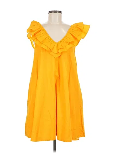 Pre-owned Maeve By Anthropologie Casual Dress In Yellow