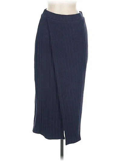 Pre-owned Maeve By Anthropologie Casual Skirt In Blue