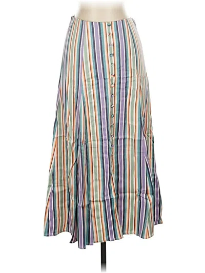 Pre-owned Maeve By Anthropologie Casual Skirt In Blue