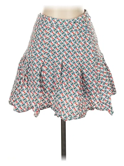 Pre-owned Maeve By Anthropologie Casual Skirt In Blue