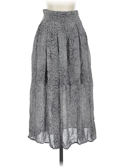 Pre-owned Maeve By Anthropologie Casual Skirt In Gray