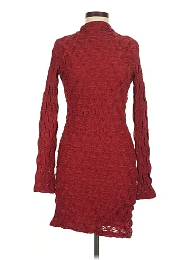 Pre-owned Maeve By Anthropologie Cocktail Dress In Burgundy