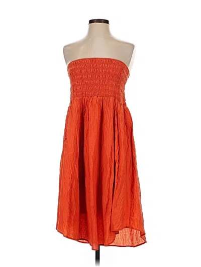 Pre-owned Maeve By Anthropologie Cocktail Dress In Orange