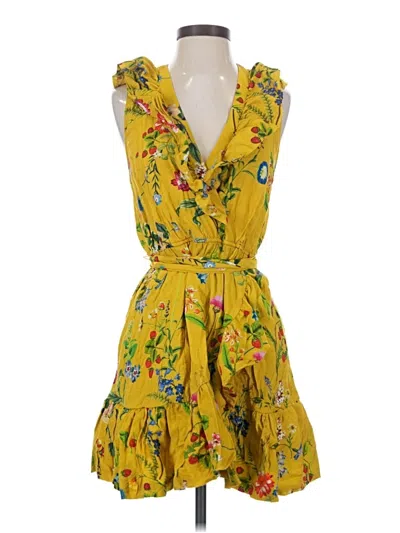 Pre-owned Maeve By Anthropologie Cocktail Dress In Yellow
