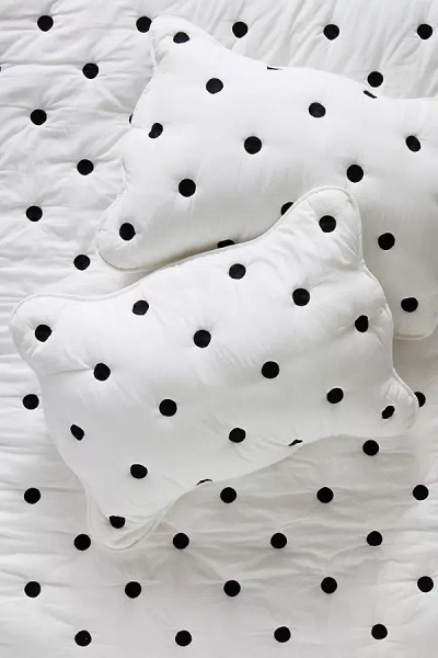 Maeve By Anthropologie Cotton Polka Dot Embroidered Shams, Set Of 2