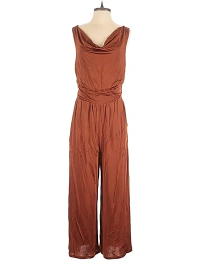Pre-owned Maeve By Anthropologie Jumpsuit In Brown