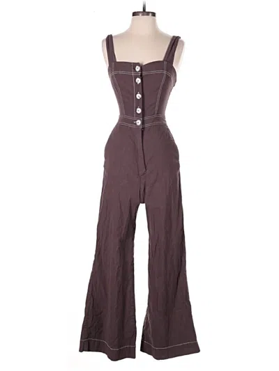 Pre-owned Maeve By Anthropologie Jumpsuit In Brown