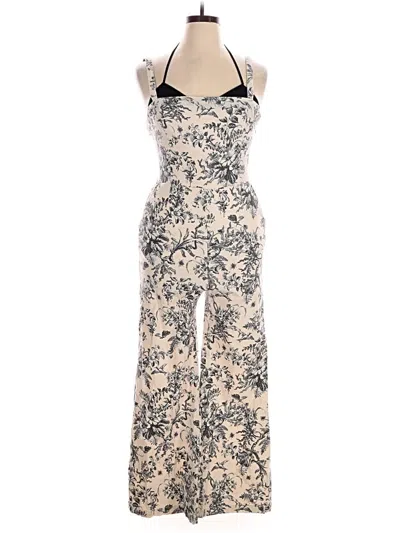 Pre-owned Maeve By Anthropologie Jumpsuit In Ivory
