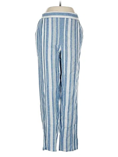 Pre-owned Maeve By Anthropologie Linen Pants In Blue