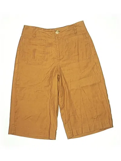 Pre-owned Maeve By Anthropologie Linen Pants In Brown