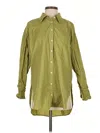 Maeve By Anthropologie Long Sleeve Button Down Shirt In Green