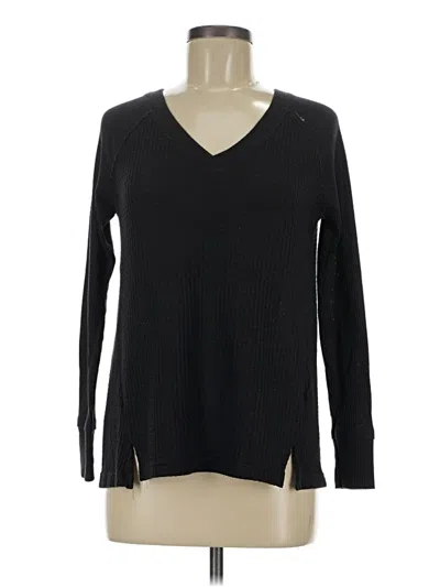Pre-owned Maeve By Anthropologie Long Sleeve T-shirt In Black
