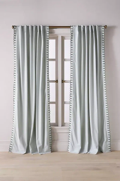 Maeve By Anthropologie Loop Embroidered Cotton Curtain