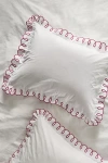 Maeve By Anthropologie Organic Cotton Looped Embroidered Shams, Set Of 2 In White