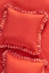 Maeve By Anthropologie Maeve Looped Organic Percale Pillowcases, Set Of 2 In Orange