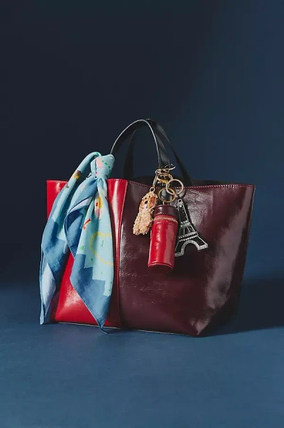 Maeve By Anthropologie Maeve Two-toned Waxy Tote In Red