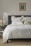 Maeve By Anthropologie Organic Cotton Looped Embroidered Duvet Cover In Beige