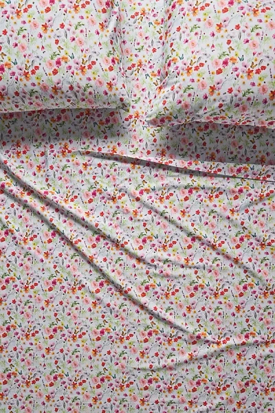 Maeve By Anthropologie Organic Cotton Sateen Printed Sheet Set