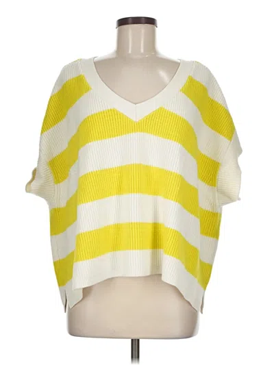 Pre-owned Maeve By Anthropologie Poncho In Yellow