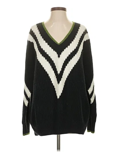 Pre-owned Maeve By Anthropologie Pullover Sweater In Black