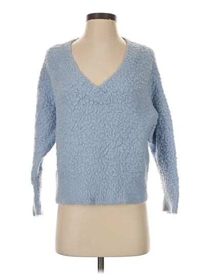 Pre-owned Maeve By Anthropologie Pullover Sweater In Blue